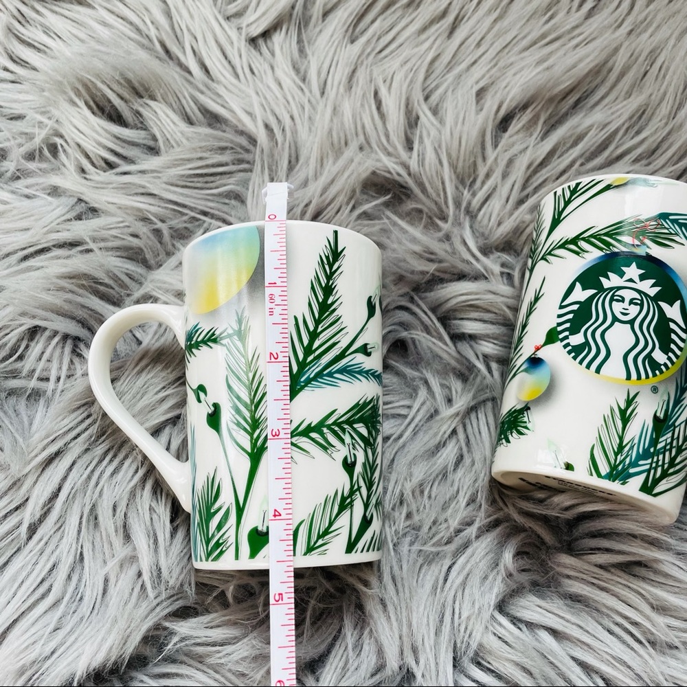 Starbucks seasonal mug | pair | Holly | ornaments - Picture 8 of 9